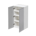 Shady Gray Slim Shaker - 24"W × 36"H Standard Wall Cabinet