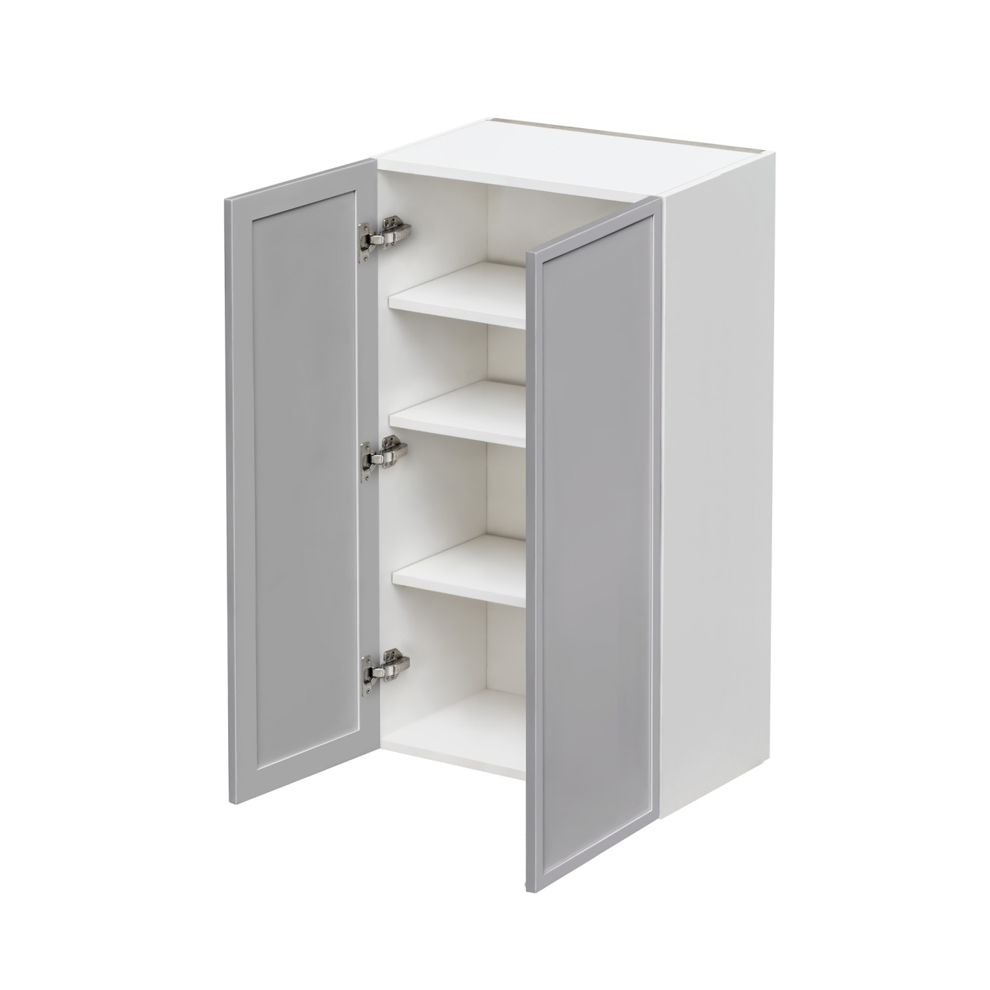 Shady Gray Slim Shaker - 24"W × 36"H Standard Wall Cabinet