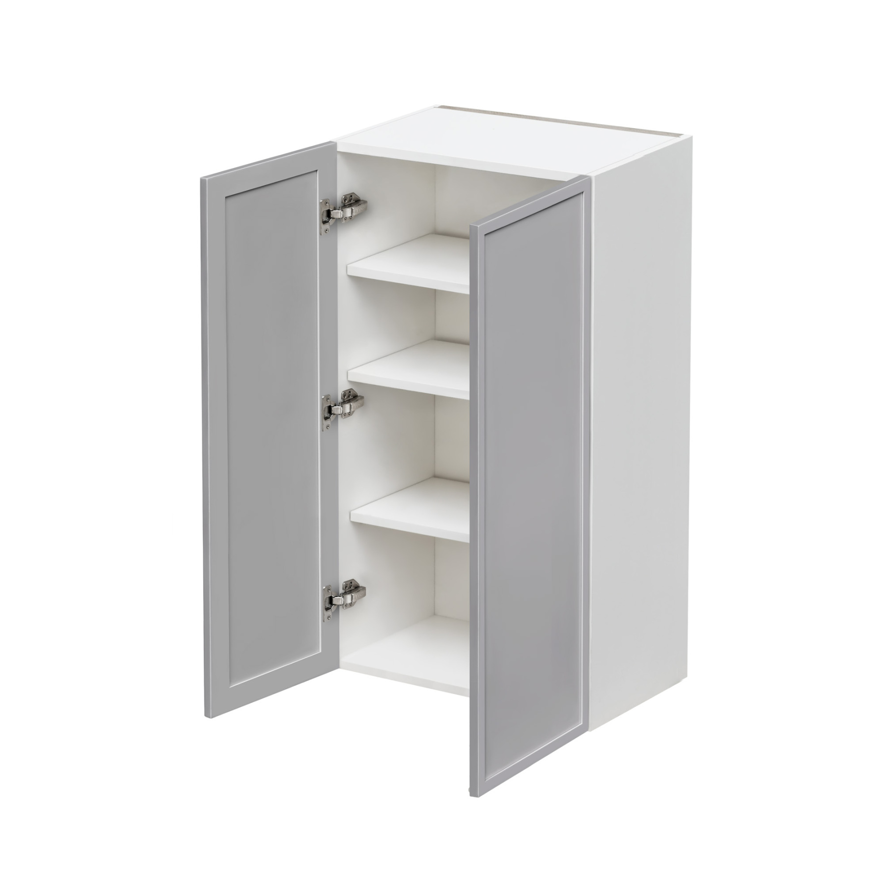 Shady Gray Slim Shaker - 24"W × 36"H Standard Wall Cabinet