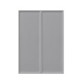 Shady Gray Slim Shaker - 24"W × 36"H Standard Wall Cabinet