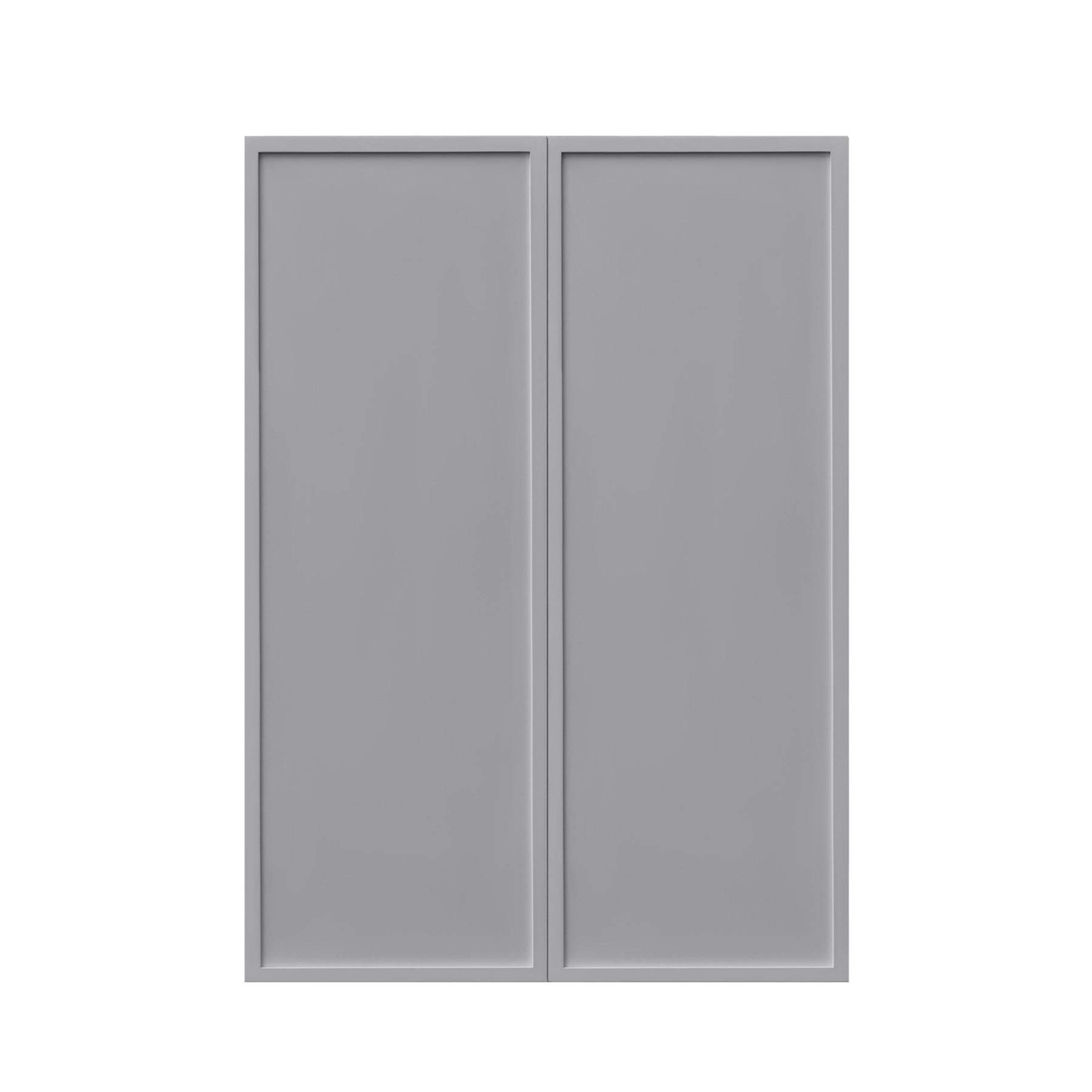 Shady Gray Slim Shaker - 24"W × 36"H Standard Wall Cabinet