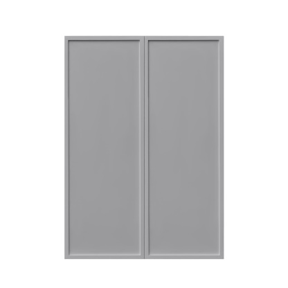 Shady Gray Slim Shaker - 24"W × 36"H Standard Wall Cabinet