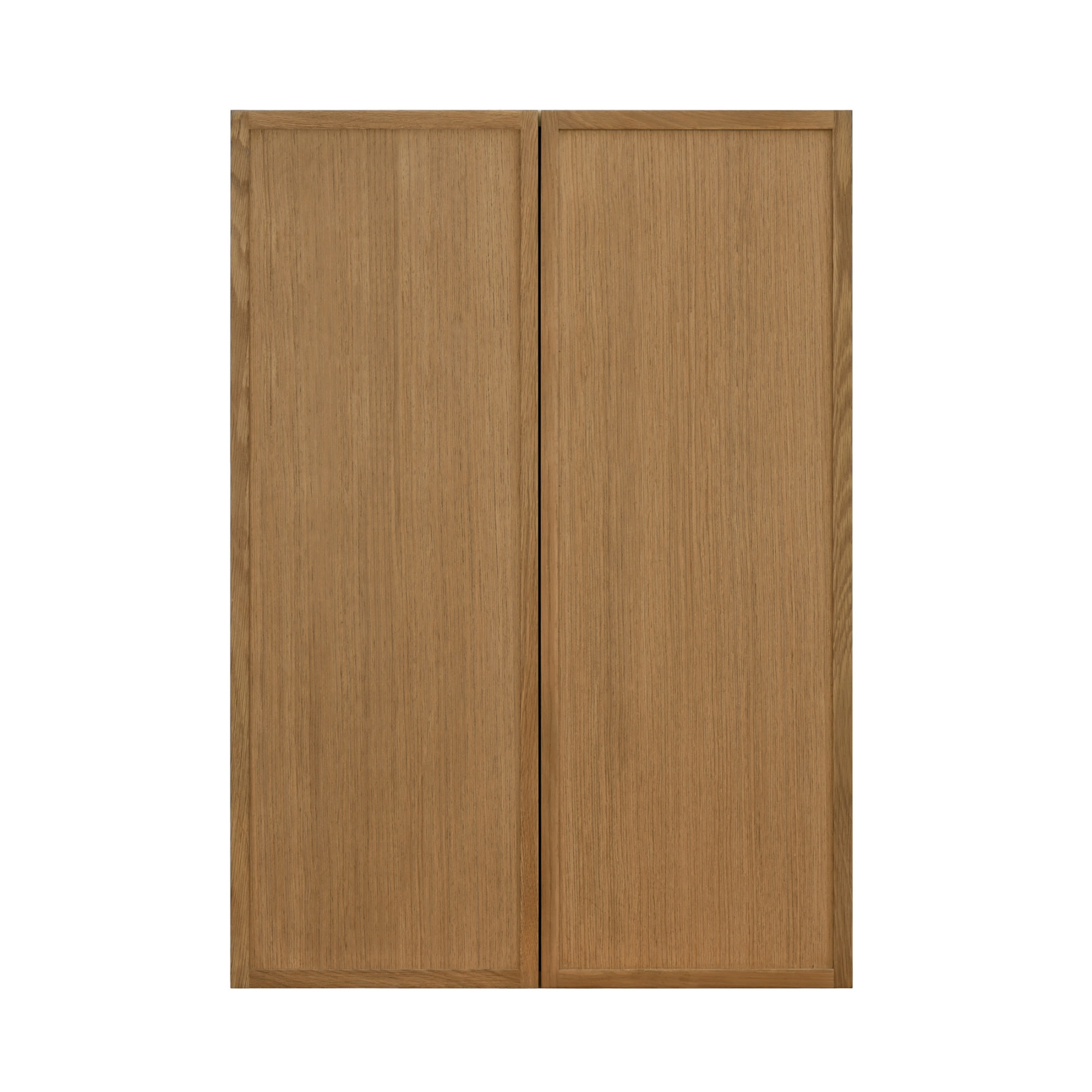 Shady Slim Oak Shaker - 24"W × 36"H Standard Wall Cabinet