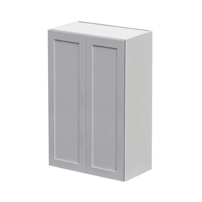 Mallroca Dolphin Gray Shaker - 24"W × 42"H Standard Wall Cabinet