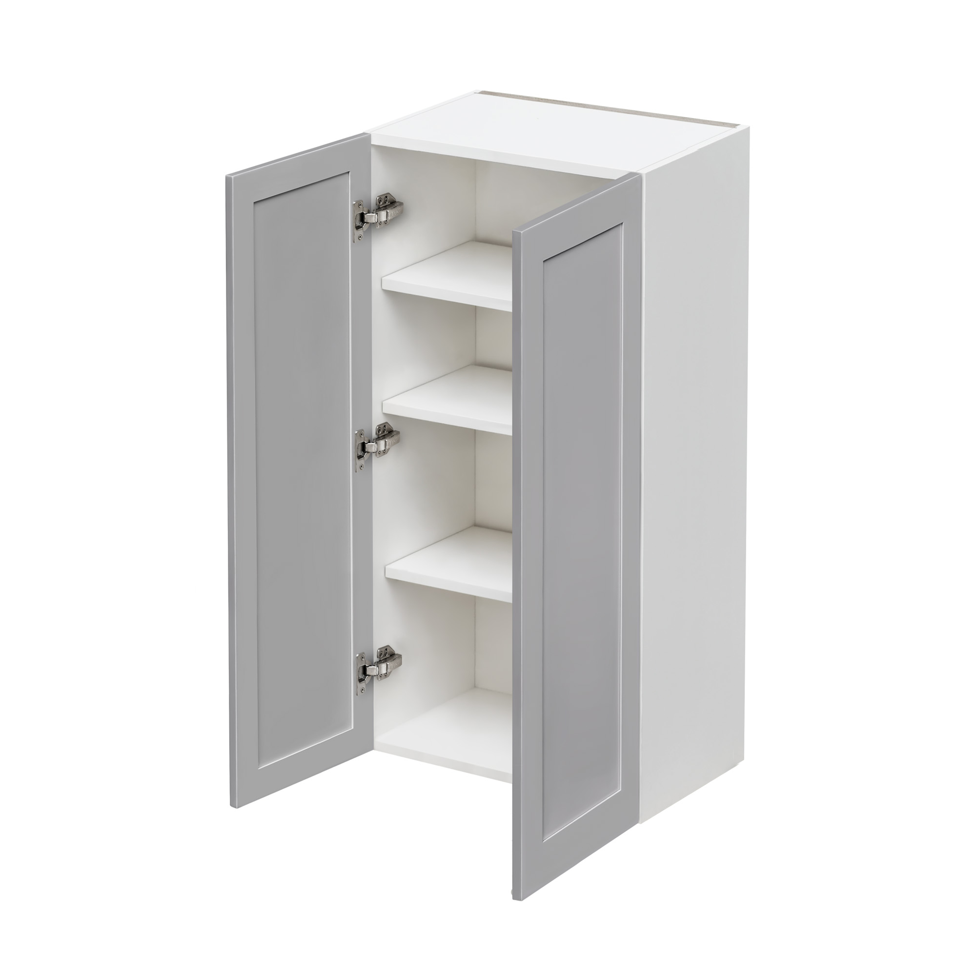 Mallroca Dolphin Gray Shaker - 24"W × 42"H Standard Wall Cabinet