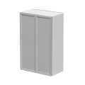 Shady Gray Slim Shaker - 24"W × 42"H Standard Wall Cabinet