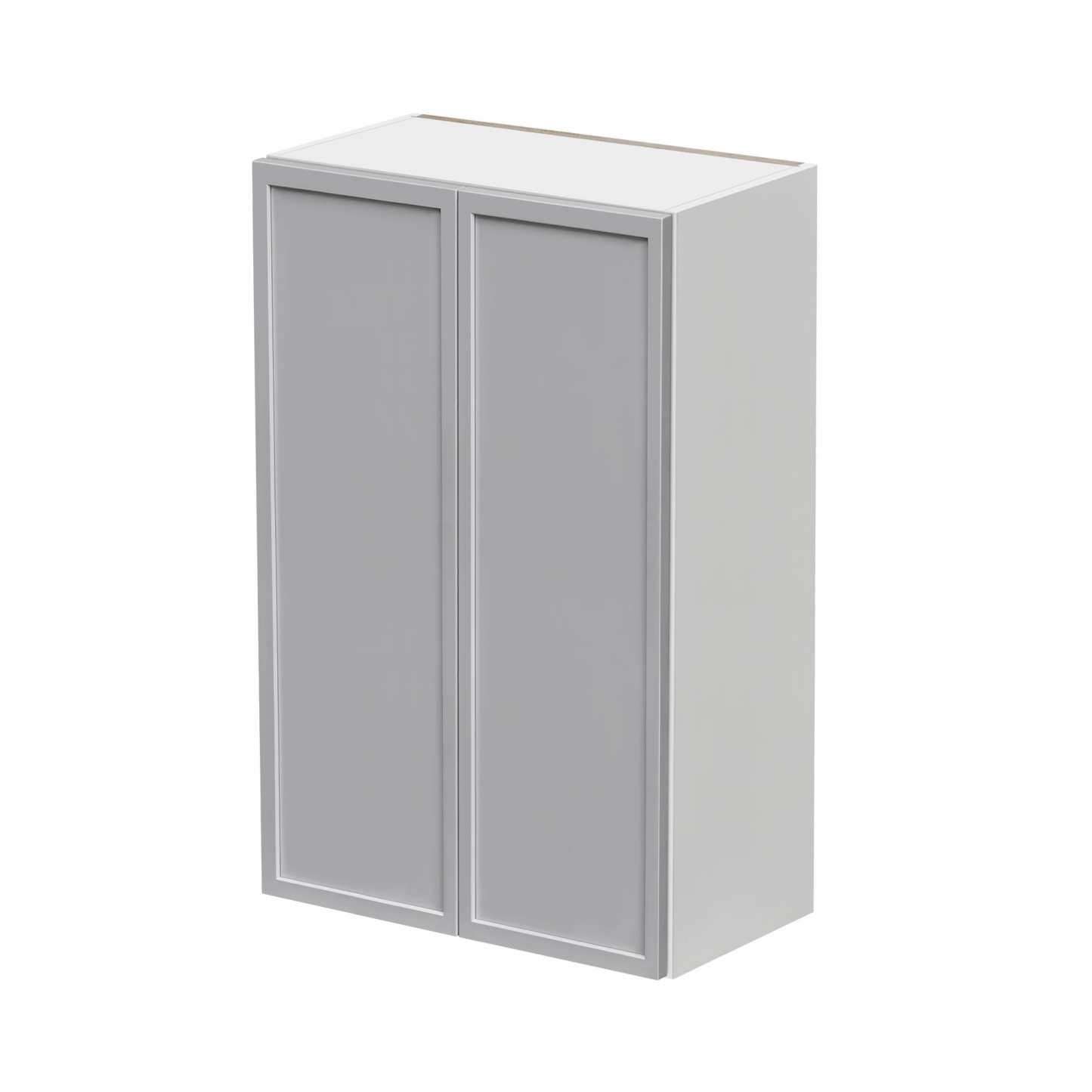 Shady Gray Slim Shaker - 24"W × 42"H Standard Wall Cabinet