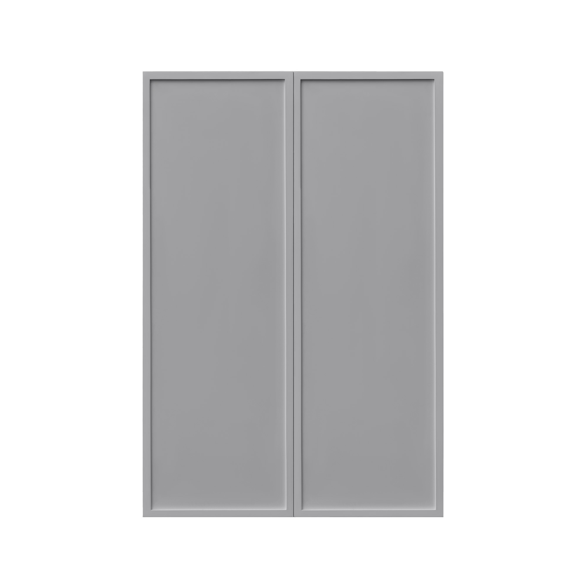 Shady Gray Slim Shaker - 24"W × 42"H Standard Wall Cabinet