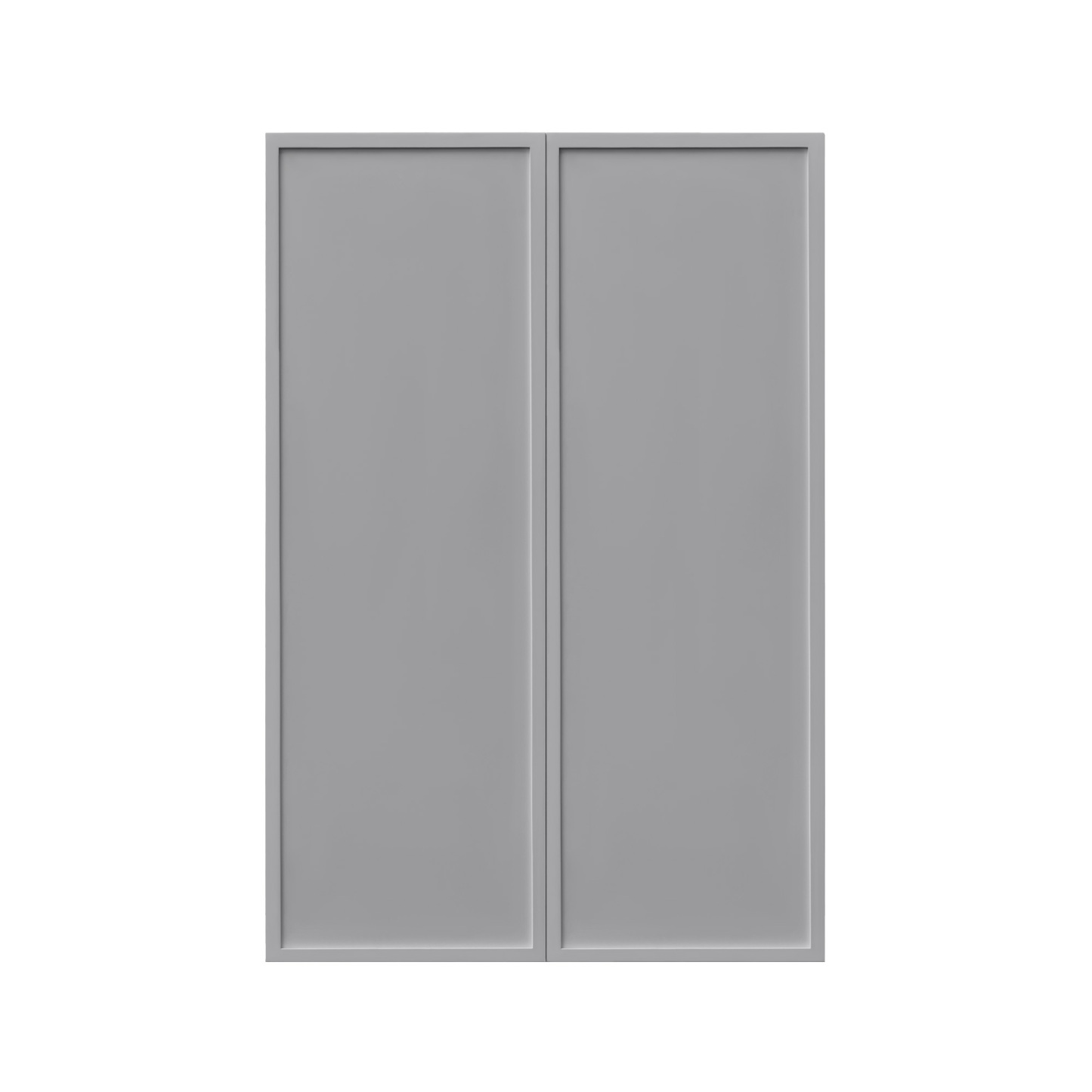 Shady Gray Slim Shaker - 24"W × 42"H Standard Wall Cabinet