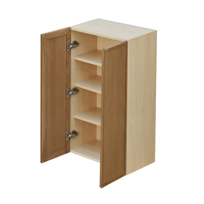 Shady Slim Oak Shaker - 24"W × 42"H Standard Wall Cabinet