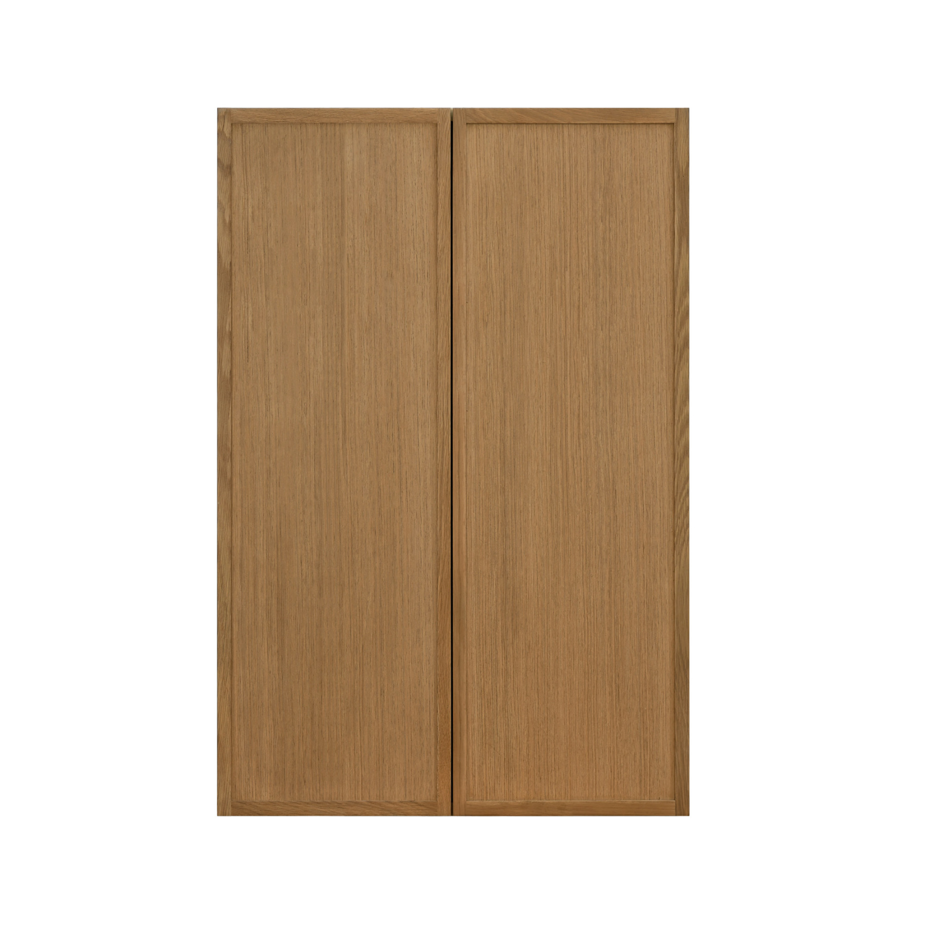 Shady Slim Oak Shaker - 24"W × 42"H Standard Wall Cabinet