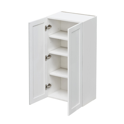 Mallorca White Shaker - 24"W × 42"H Standard Wall Cabinet