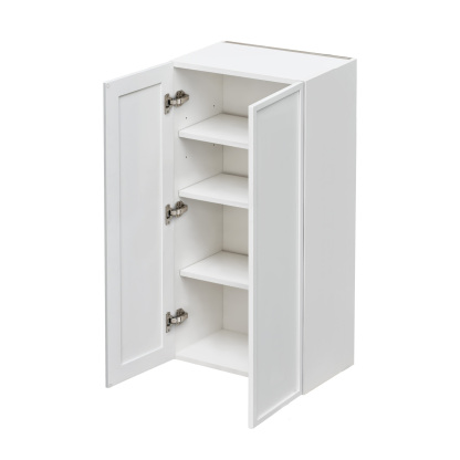 Shady Slim White Shaker - 24"W × 42"H Standard Wall Cabinet