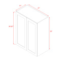 Mallorca White Shaker - 27"W × 30"H Standard Wall Cabinet
