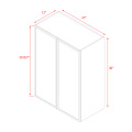 Shady Slim White Shaker - 27"W × 30"H Wall Cabinet