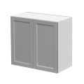 White Box Gray Shaker - 27"W × 30"H Standard Wall Cabinet 2-Doors 2-Adjustable Shelves