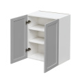 White Box Gray Shaker - 27"W × 30"H Standard Wall Cabinet 2-Doors 2-Adjustable Shelves