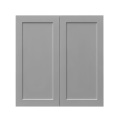 White Box Gray Shaker - 27"W × 30"H Standard Wall Cabinet 2-Doors 2-Adjustable Shelves