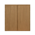Shady Slim Oak - 27"W × 30"H Standard Wall Cabinet 2-Doors 2-Adjustable Shelves