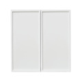 Slim White Shaker - 27"W × 30"H Standard Wall Cabinet 2-Doors 2-Adjustable Shelves