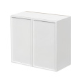 Slim White Shaker - 27"W × 30"H Standard Wall Cabinet 2-Doors 2-Adjustable Shelves