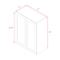 Mallorca White Shaker - 27"W × 36"H Standard Wall Cabinet