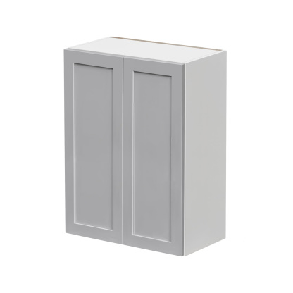 Mallroca Dolphin Gray Shaker - 27"W × 36"H Standard Wall Cabinet