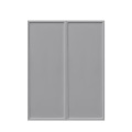 Shady Gray Slim Shaker - 27"W × 36"H Standard Wall Cabinet