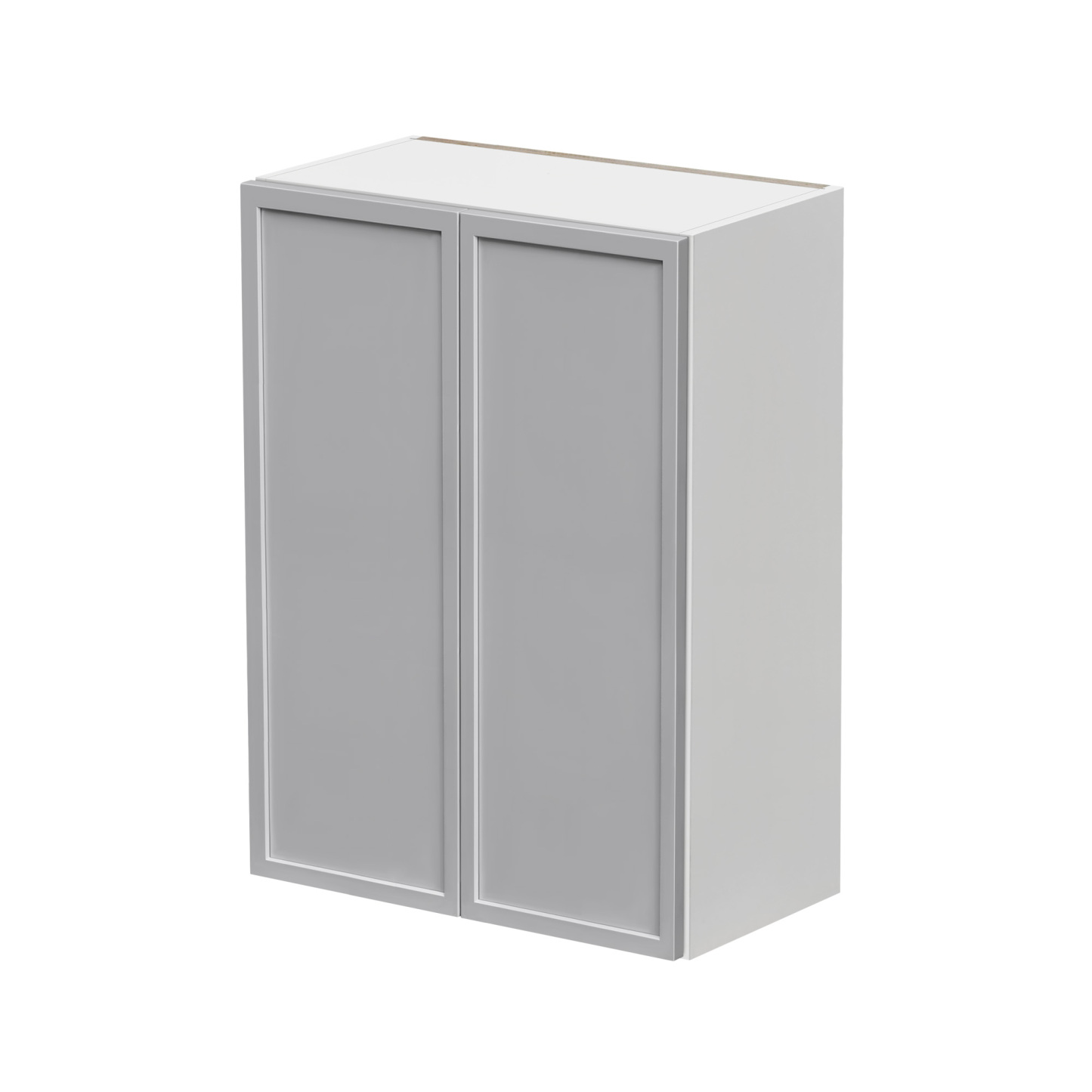 Shady Gray Slim Shaker - 27"W × 36"H Standard Wall Cabinet