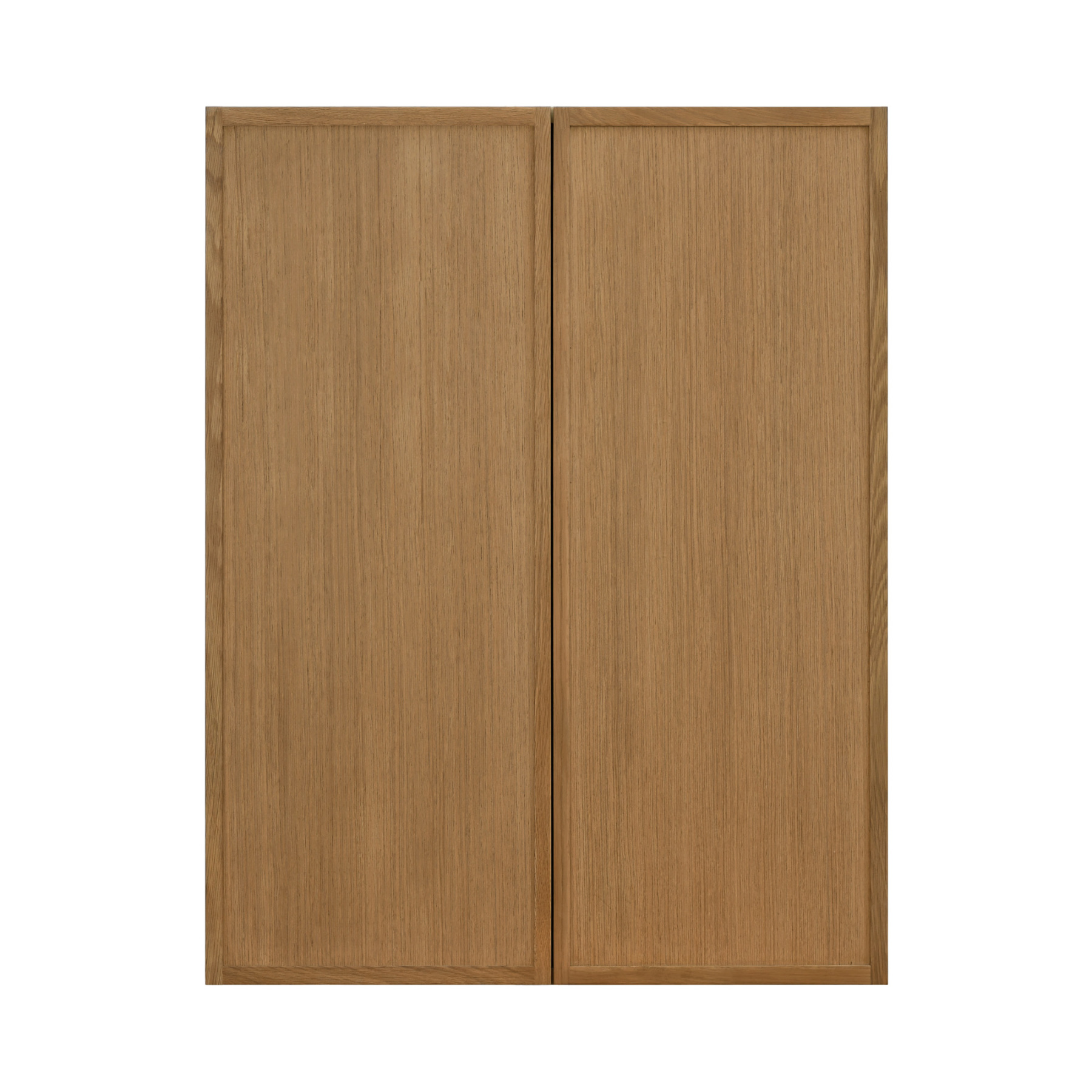 Shady Slim Oak Shaker - 27"W × 36"H Standard Wall Cabinet