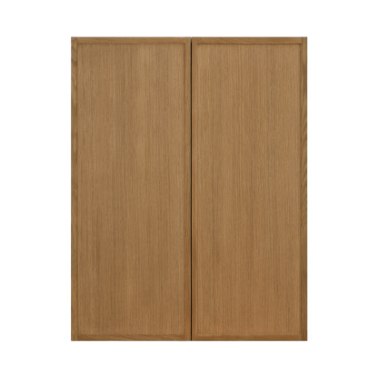 Shady Slim Oak Shaker - 27"W × 36"H Standard Wall Cabinet
