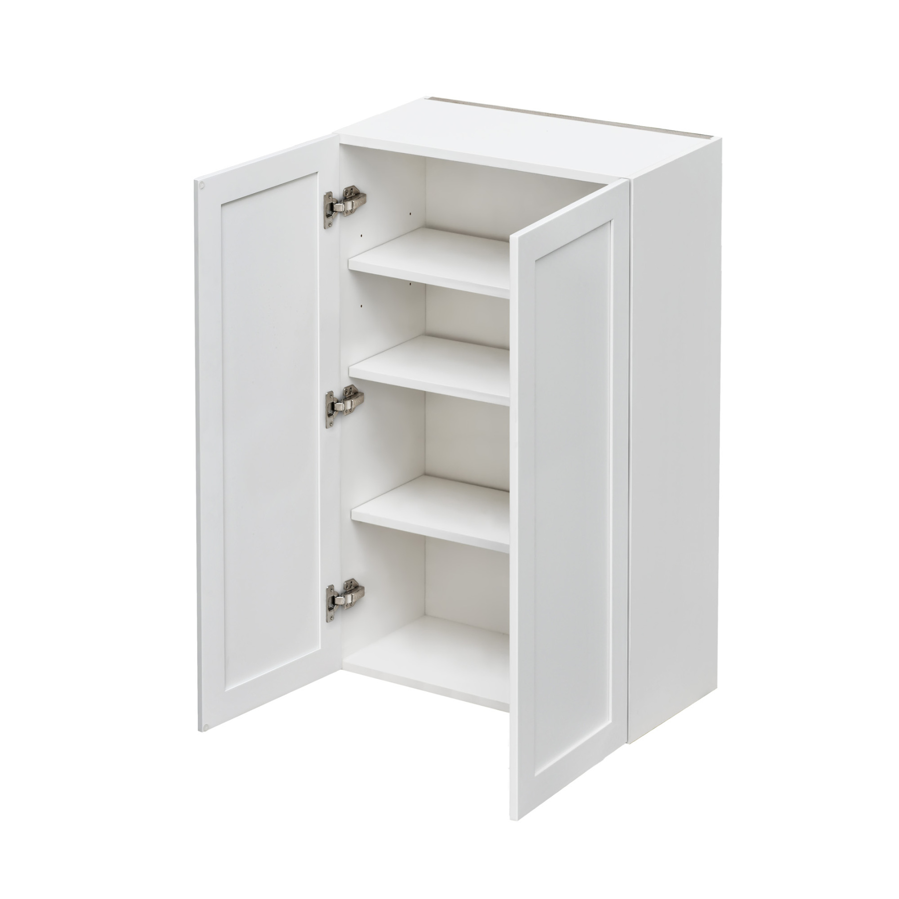 Mallorca White Shaker - 27"W × 36"H Standard Wall Cabinet