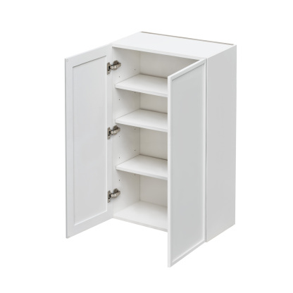 Shady Slim White Shaker - 27"W × 36"H Standard Wall Cabinet