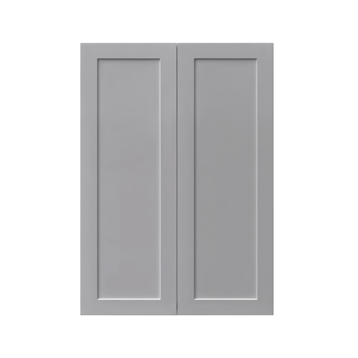 Mallroca Dolphin Gray Shaker - 27"W × 42"H Standard Wall Cabinet