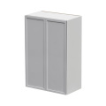 Shady Gray Slim Shaker - 27"W × 42"H Standard Wall Cabinet