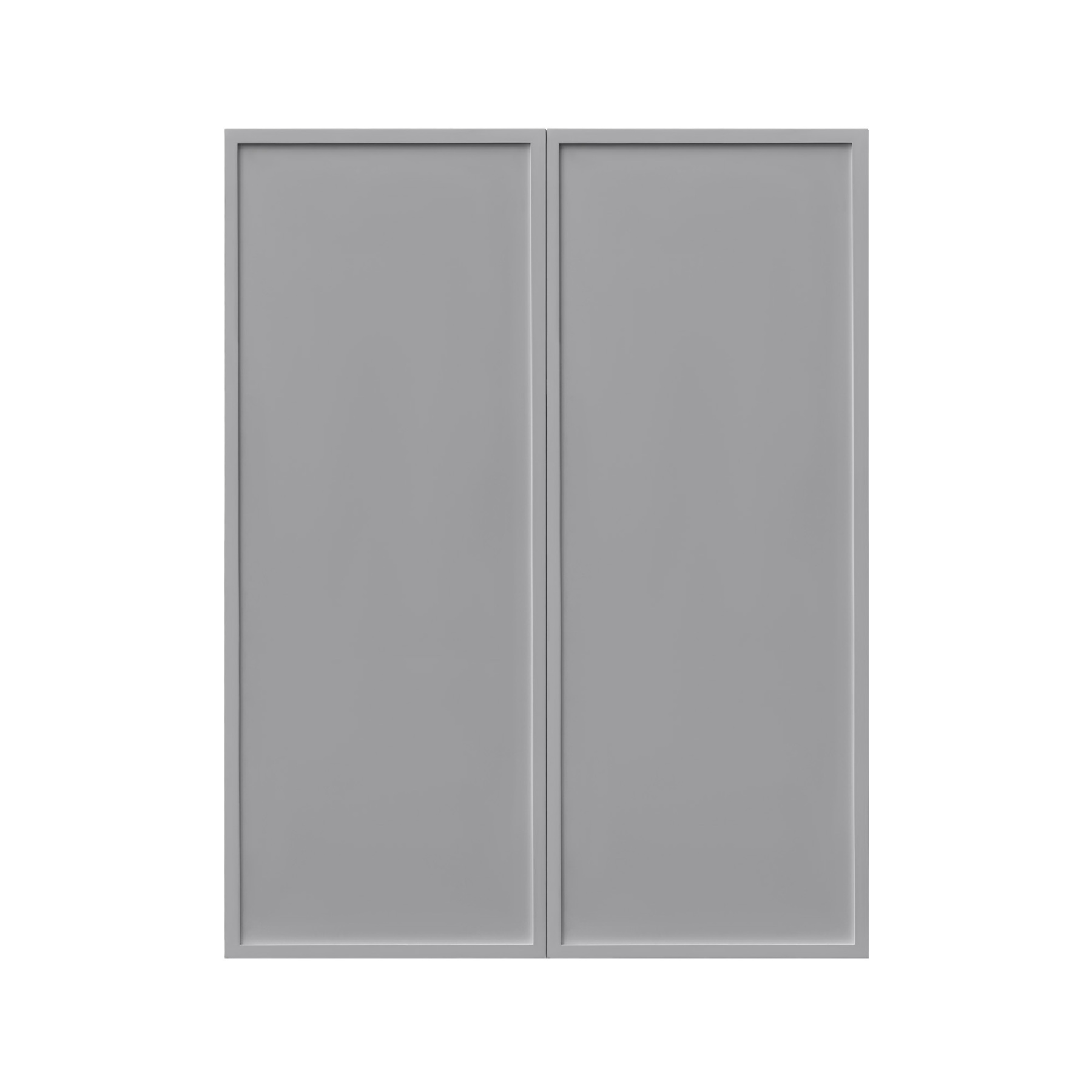Shady Gray Slim Shaker - 27"W × 42"H Standard Wall Cabinet