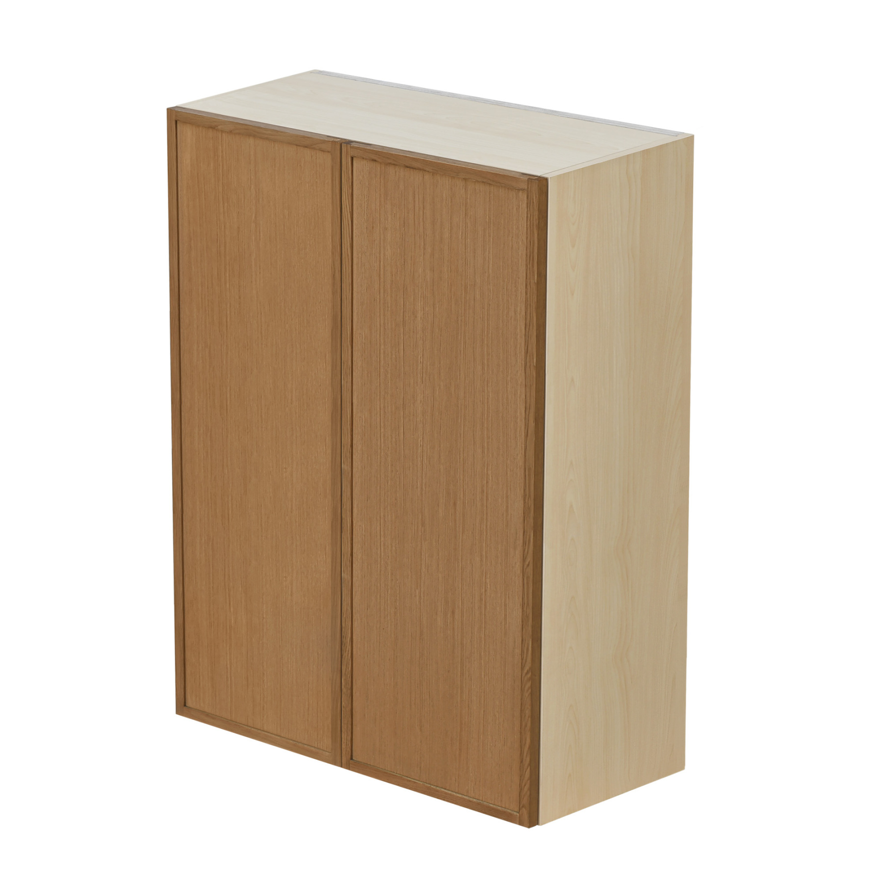 Shady Slim Oak Shaker - 27"W × 42"H Standard Wall Cabinet