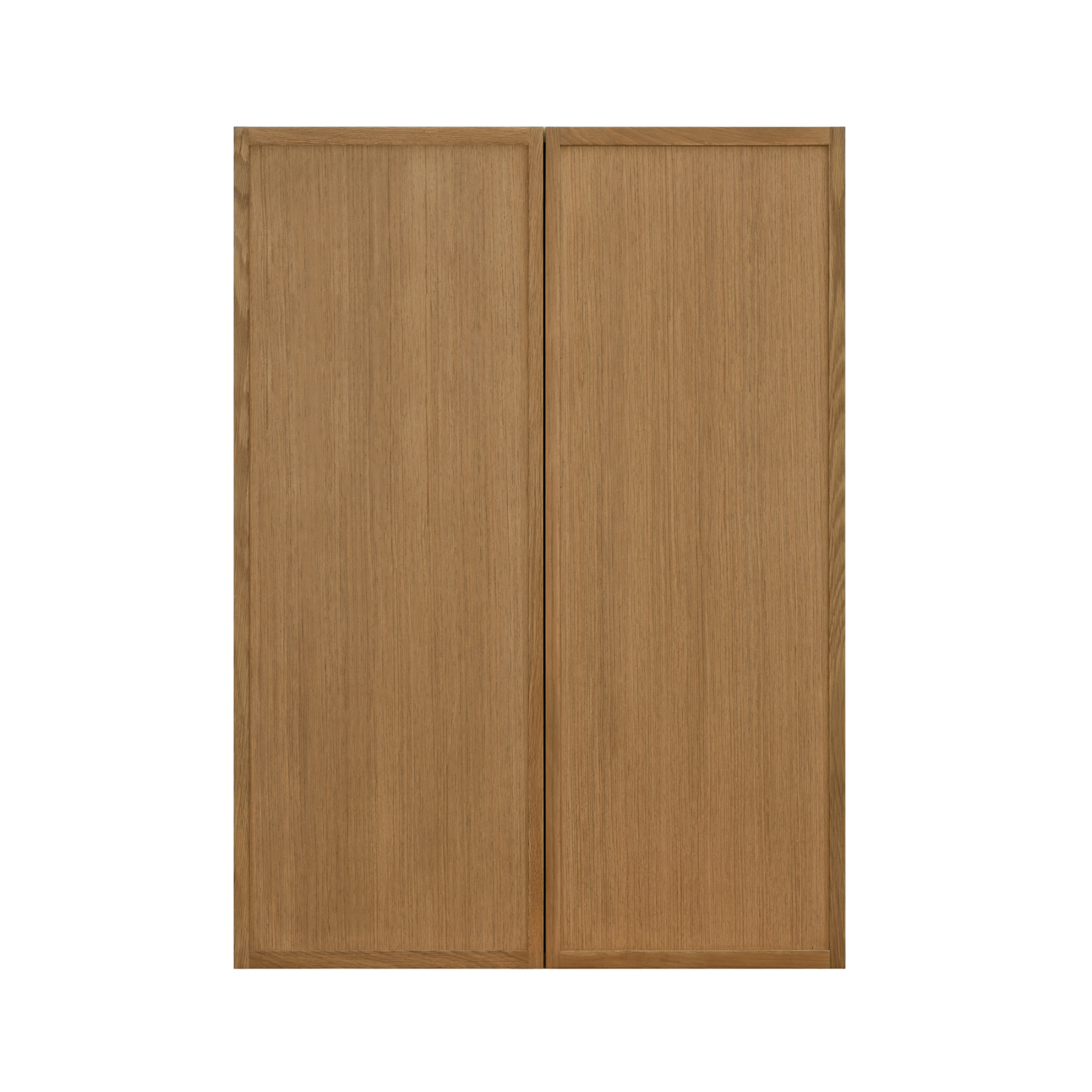Shady Slim Oak Shaker - 27"W × 42"H Standard Wall Cabinet