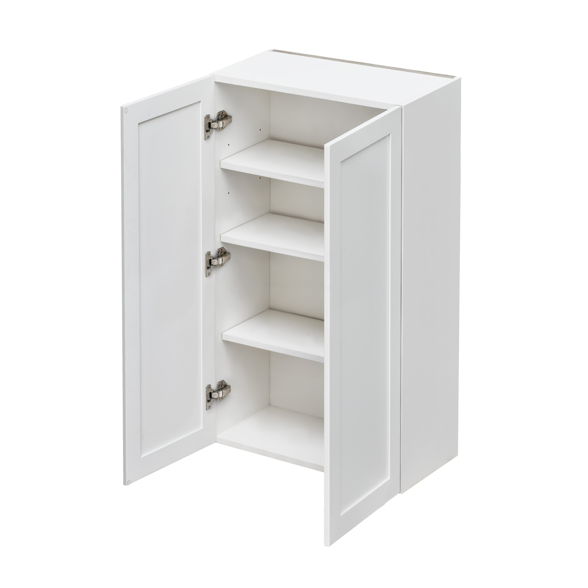 Mallorca White Shaker - 27"W × 42"H Standard Wall Cabinet