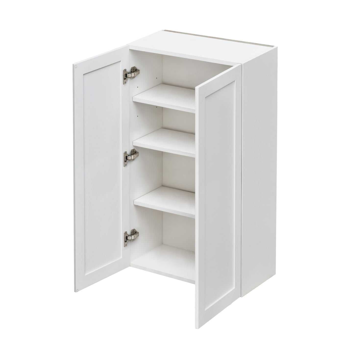 Mallorca White Shaker - 27"W × 42"H Standard Wall Cabinet