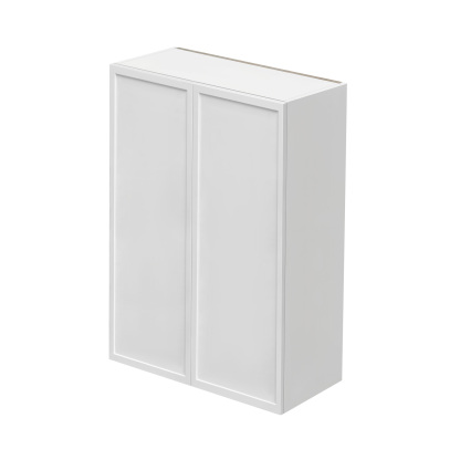 Shady Slim White Shaker - 27"W × 42"H Standard Wall Cabinet