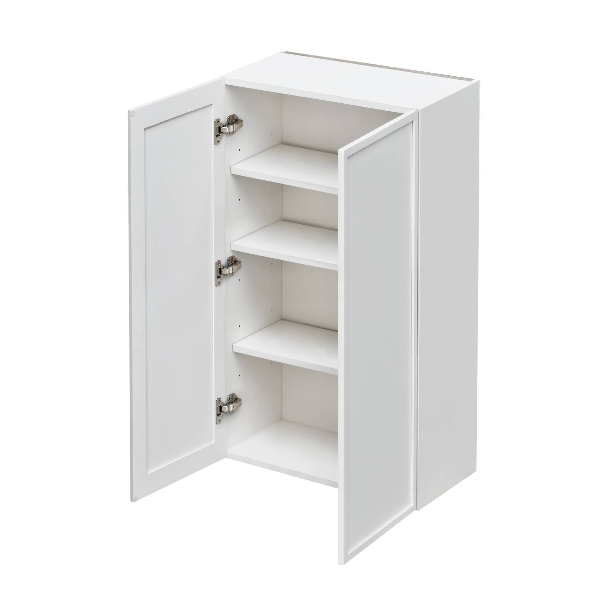 Shady Slim White Shaker - 27"W × 42"H Standard Wall Cabinet