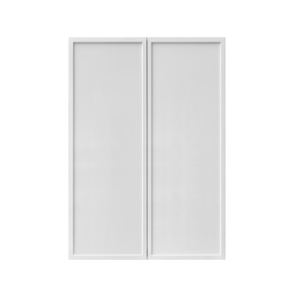 Shady Slim White Shaker - 27"W × 42"H Standard Wall Cabinet