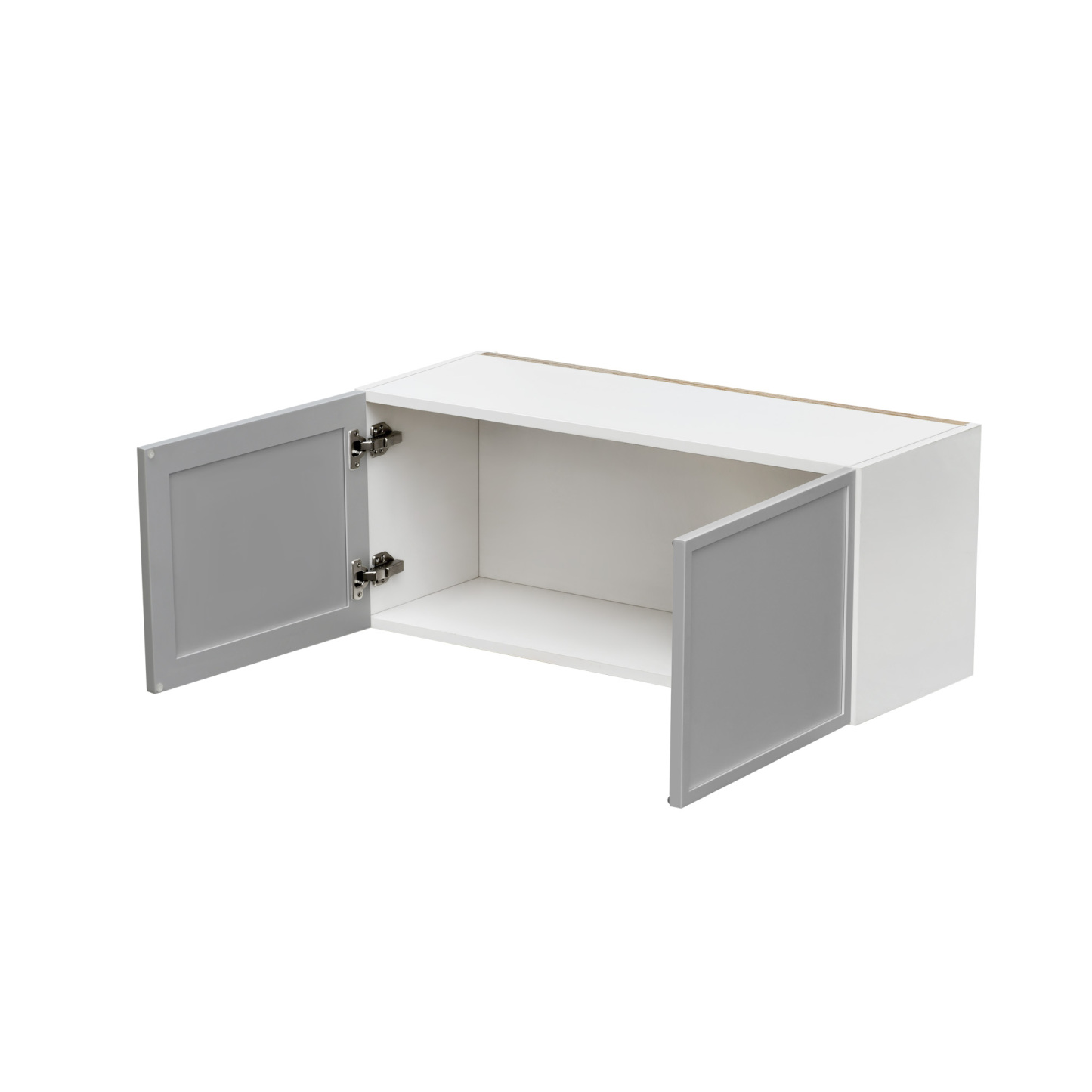 White Box Gray Slim - 30"W × 12"H Standard Wall Cabinet 2-Doors