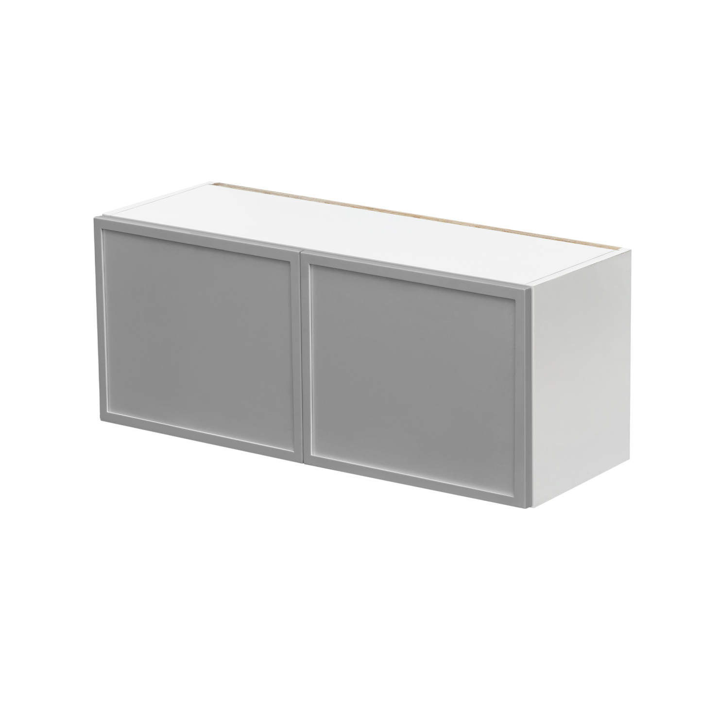 White Box Gray Slim - 30"W × 12"H Standard Wall Cabinet 2-Doors