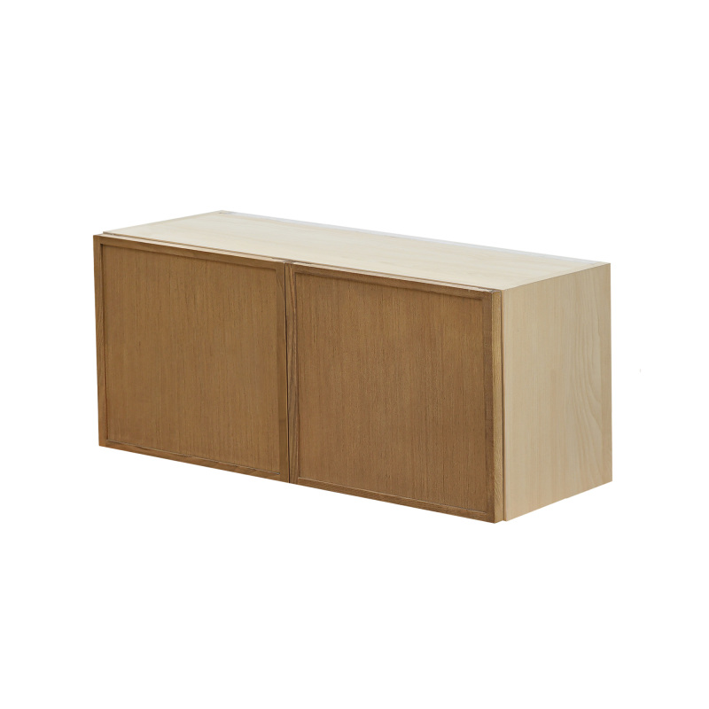 Shady Slim Oak - 30"W × 12"H Standard Wall Cabinet 2-Doors