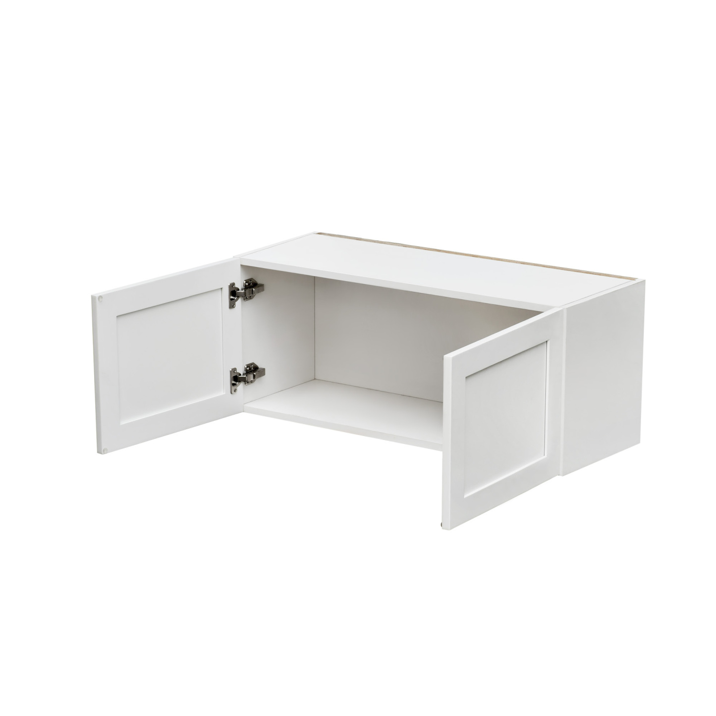 White Shaker - 30"W × 12"H Standard Wall Cabinet 2-Doors