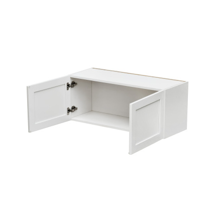 White Shaker - 30"W × 12"H Standard Wall Cabinet 2-Doors