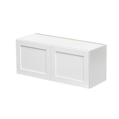 White Shaker - 30"W × 12"H Standard Wall Cabinet 2-Doors
