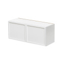 Slim White Shaker - 30"W × 12"H Standard Wall Cabinet 2-Doors